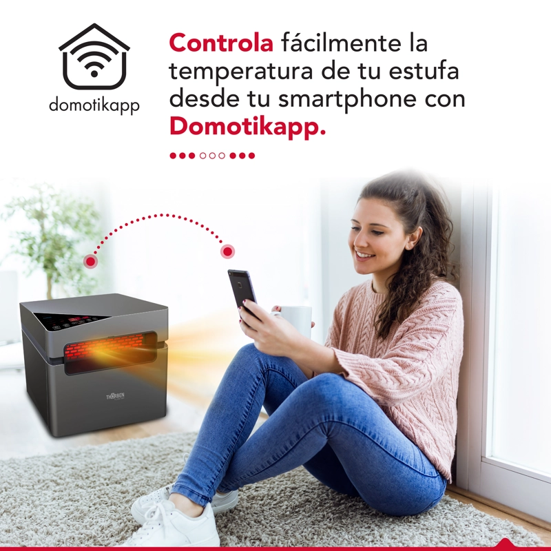 ESTUFA INFRARROJA 2 EN 1 THOR SILVER 1500 WIFI - 5