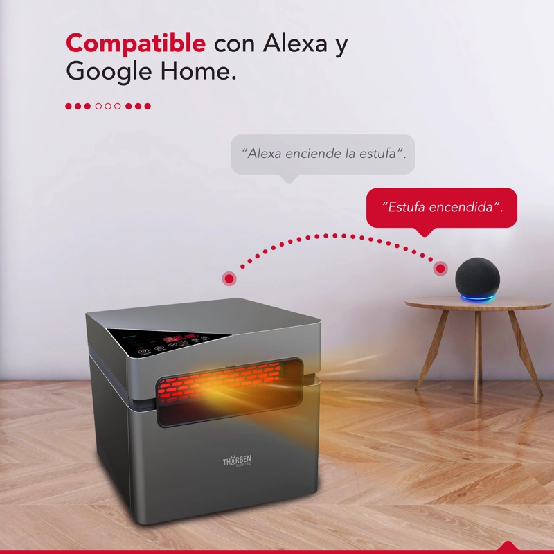 ESTUFA INFRARROJA 2 EN 1 THOR SILVER 1500 WIFI - 6