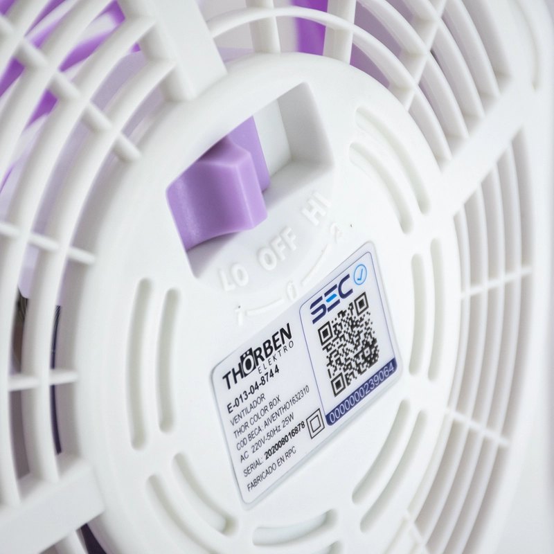 VENTILADOR THOR COLOR BOX FAN LILA - 5