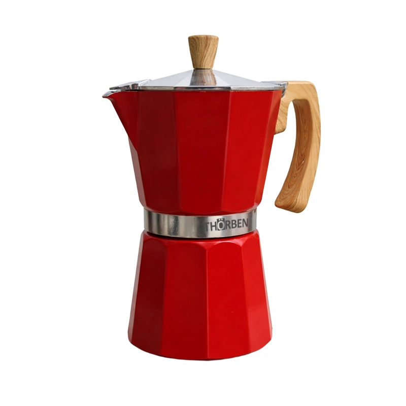 CAFETERA MOKA THOR MOKA MILANO DE 9 TAZAS ROJO - 2