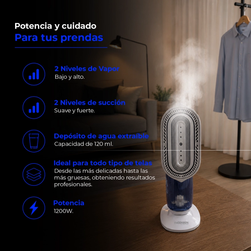 PLANCHA A VAPOR CON SUCCION THOR VACUUM STEAMER PRO - 3