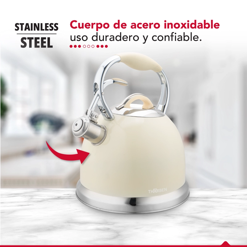 TETERA THOR TEA TIME PLUS 2.8L ACERO INOXIDABLE SILBADORA - 7