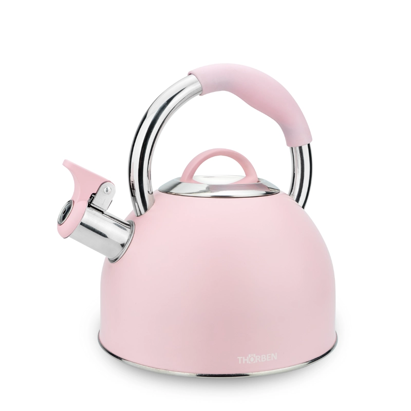 TETERA THOR TEA TIME ROSA 2.5L ACERO INOXIDABLE SILBADORA - 1