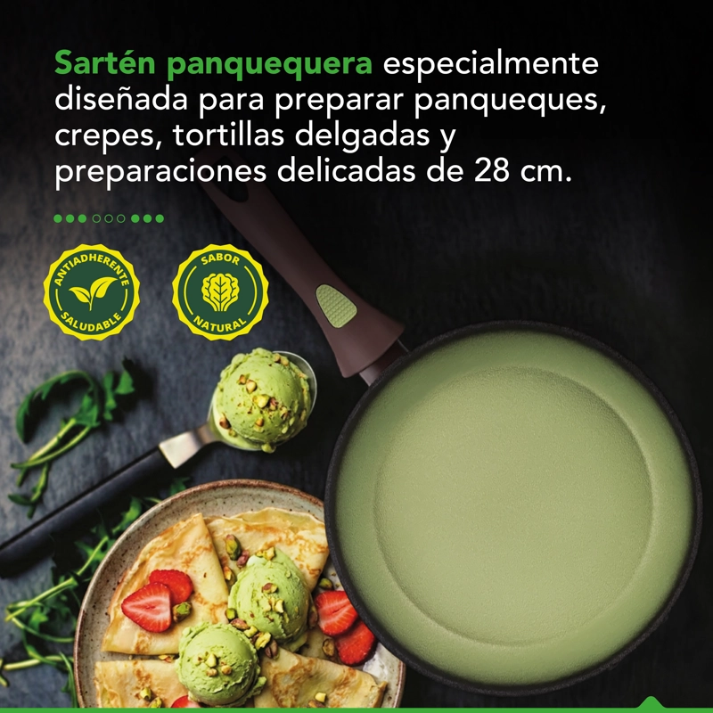 SARTE N PARA CREPES THOR AVOCADO 28 CM - 4