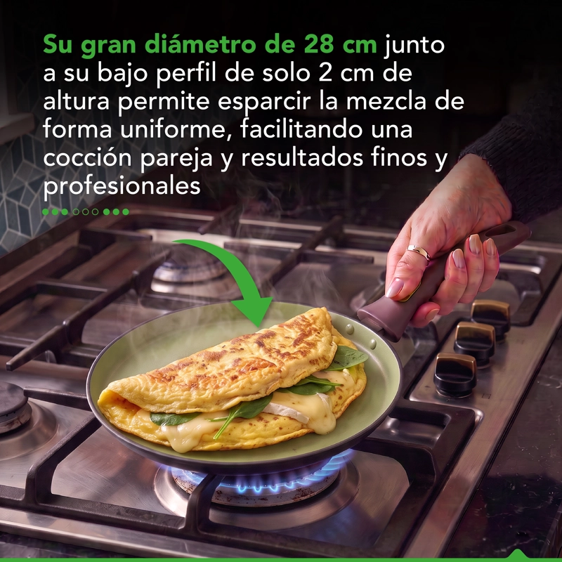 SARTE N PARA CREPES THOR AVOCADO 28 CM - 6