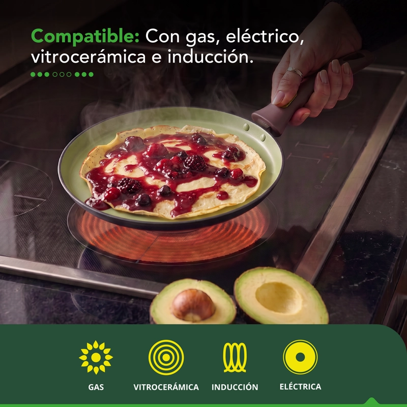 SARTE N PARA CREPES THOR AVOCADO 28 CM - 8