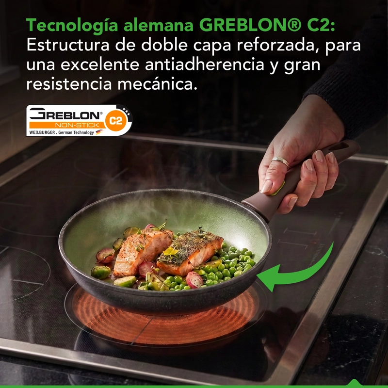 SARTE N ANTIADHERENTE THOR AVOCADO 20 CM - 5