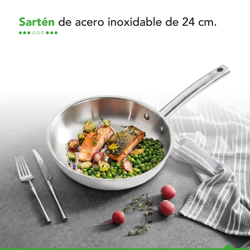 SARTE N ANTIADHERENTE THOR NATURE 24 CM - 4