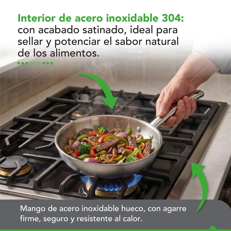 SARTE N ANTIADHERENTE THOR NATURE 24 CM - 6