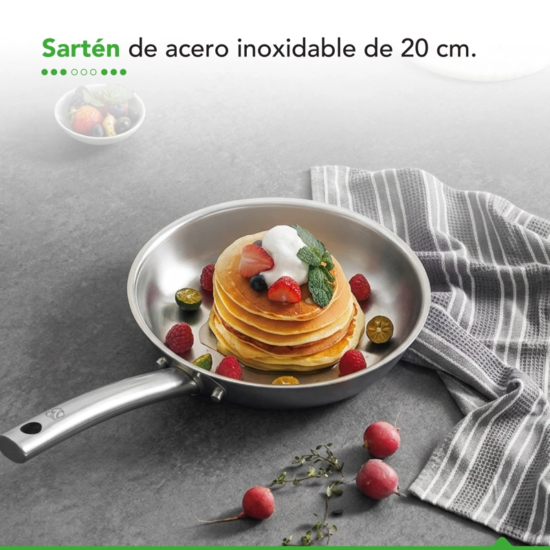 SARTE N ANTIADHERENTE THOR NATURE 20 CM - 4