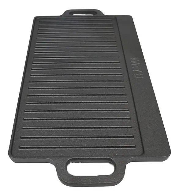 PLANCHA REVERSIBLE FIERRO FUNDIDO WAYU 51X23 HIERRO FUNDIDO NEGRO - 1