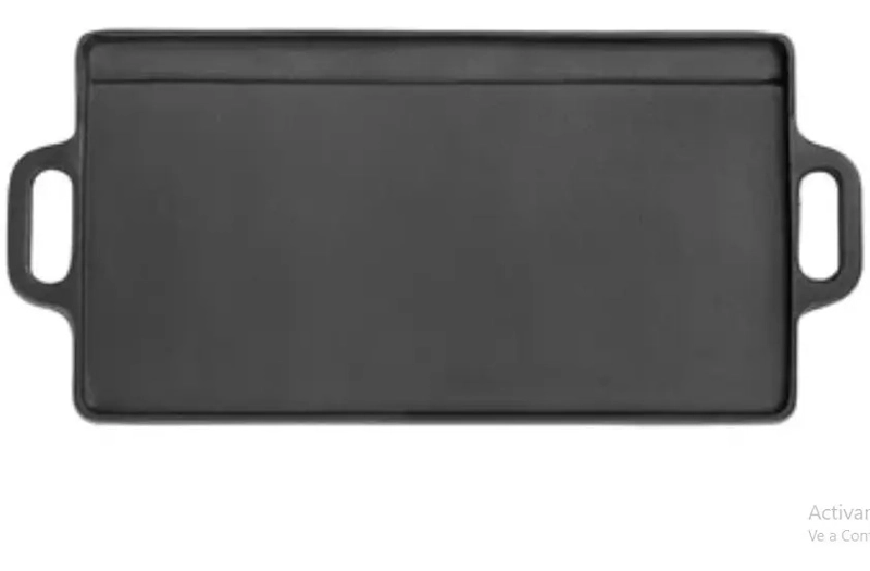 PLANCHA REVERSIBLE FIERRO FUNDIDO WAYU 51X23 HIERRO FUNDIDO NEGRO - 2