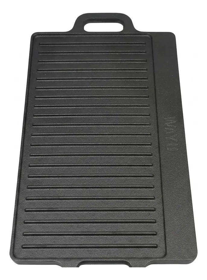 PLANCHA REVERSIBLE FIERRO FUNDIDO WAYU 51X23 HIERRO FUNDIDO NEGRO - 3