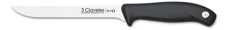 CUCHILLO DE COCINA 3 CLAVELES EVO PARA DESHUESAR CON HOJA DE ACERO INOXIDABLE Y 15 CM - 2