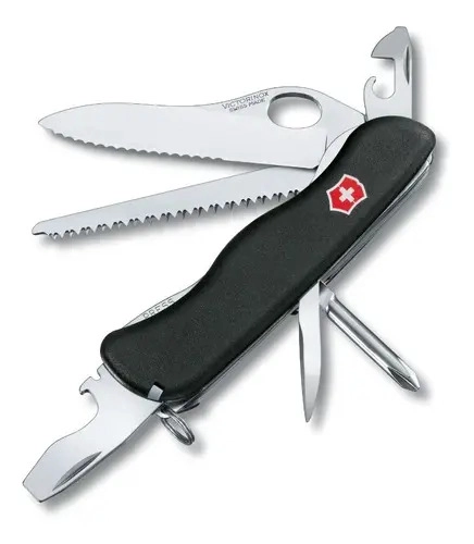 VICTORINOX NAVAJA TRAILMASTER, NEGRA, 12 USOS COLOR NEGRO - 1