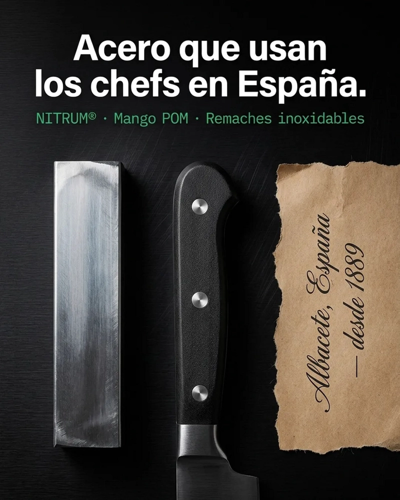 CUCHILLO COCINERO ARCOS 10CM PROFESIONAL PREMIUM CHEF COCINA NEGRO - 3