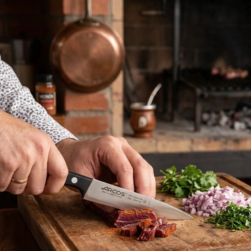 CUCHILLO COCINERO ARCOS 10CM PROFESIONAL PREMIUM CHEF COCINA NEGRO - 6