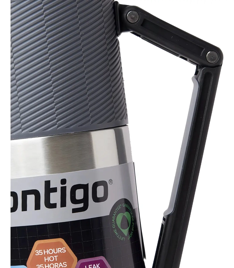 TERMO 1200ML DE ACERO COLOR PLATA - CONTIGO COLOR PLATEADO - 3