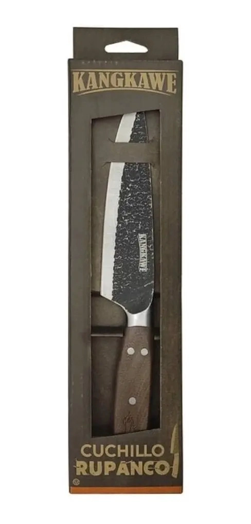 CUCHILLO PARRILLERO MARTILLADO 6 RUPANCO KANGKAWE PREMIUM COLOR NEGRO - 3