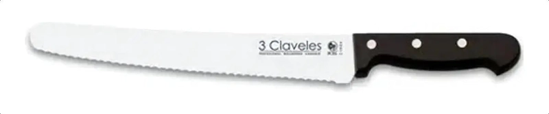 CUCHILLO PANERO 25CM ACERO INOXIDABLE 3 CLAVELES MODELO 943 - 1