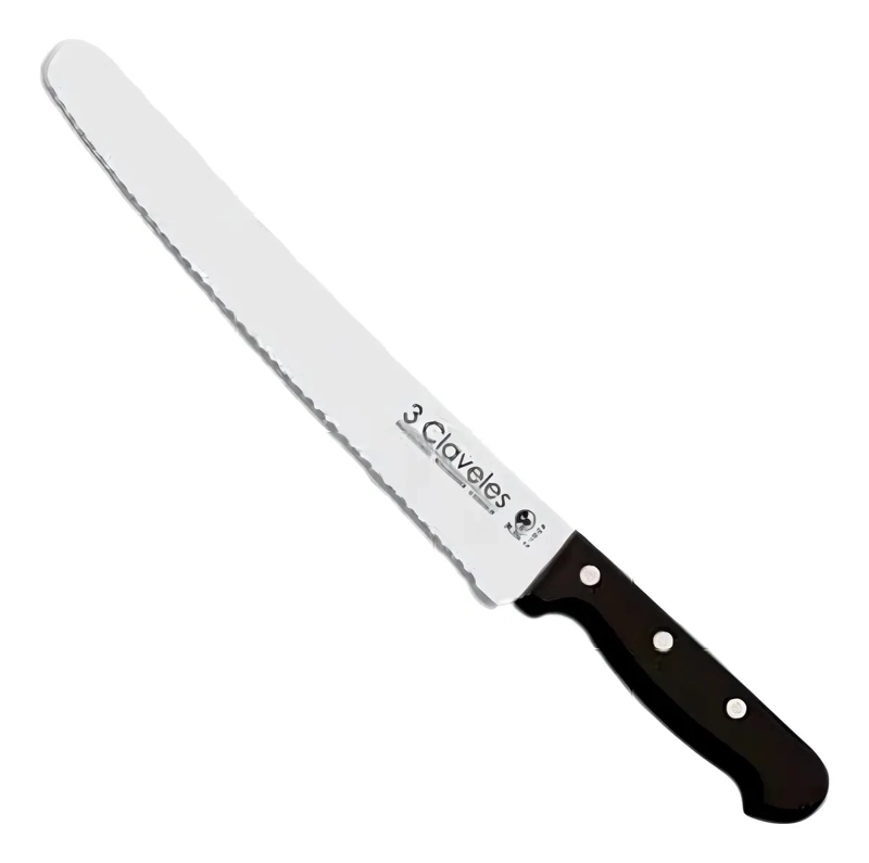 CUCHILLO PANERO 25CM ACERO INOXIDABLE 3 CLAVELES MODELO 943 - 2