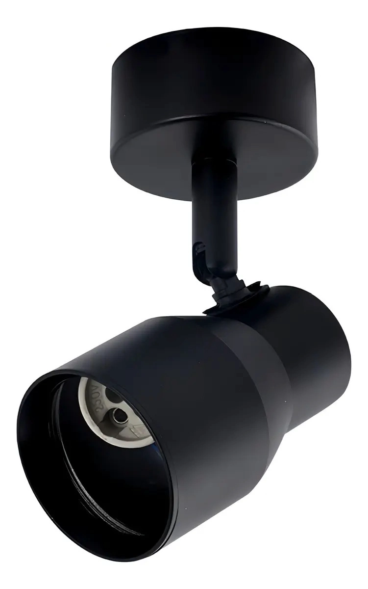 APLIQUE LAMPARA PORTA GU10 WANT NEGRO PARED IDEAL INTERIOR - 1
