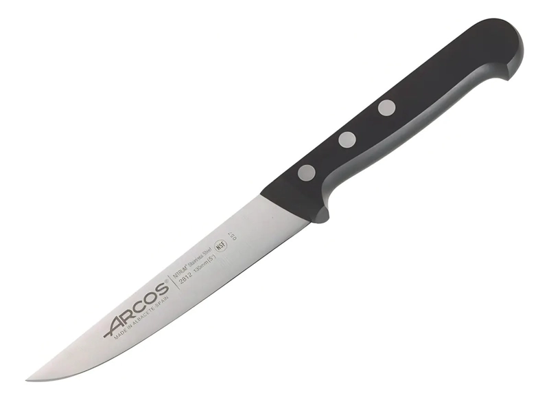 CUCHILLO COCINA ARCOS 13CM INOXIDABLE NITRUM NEGRO MANGO RESISTENTE - 1