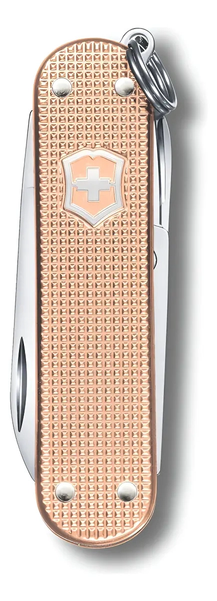 NAVAJA VICTORINOX CLASSIC ALOX FRESH PEACH COLOR PIEL - 1