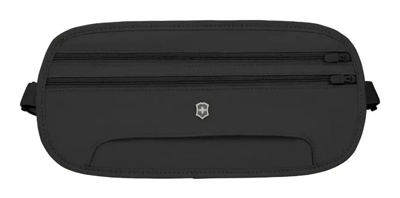 BANANO VICTORINOX CINTURON DE VIAJE RIÑONERA RFID BLOQUEO NEGRO LISO - 3