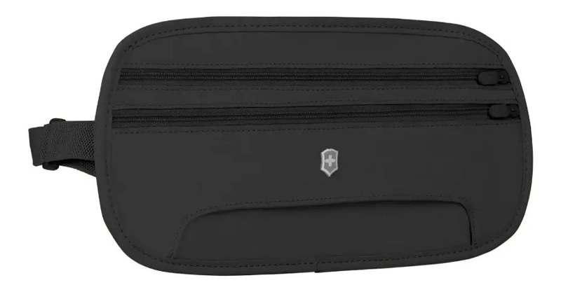 BANANO VICTORINOX CINTURON DE VIAJE RIÑONERA RFID BLOQUEO NEGRO LISO - 4