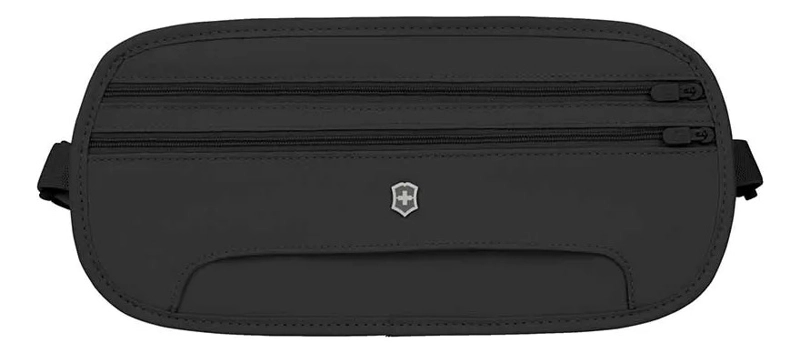 BANANO VICTORINOX CINTURON DE VIAJE RIÑONERA RFID BLOQUEO NEGRO LISO - 8