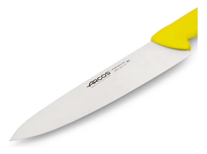 CUCHILLO CARNICERO ARCOS LINEA PROFESIONAL 25 CM AMARILLO - 3