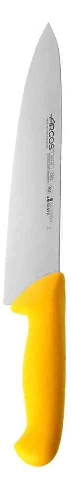 CUCHILLO CARNICERO ARCOS LINEA PROFESIONAL 25 CM AMARILLO - 7