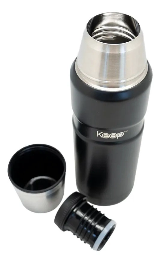 TERMO BALA KEEP BLACK IN BLACK CAFE, TE, DESAYUNO MATE ROSA CLARO - 3