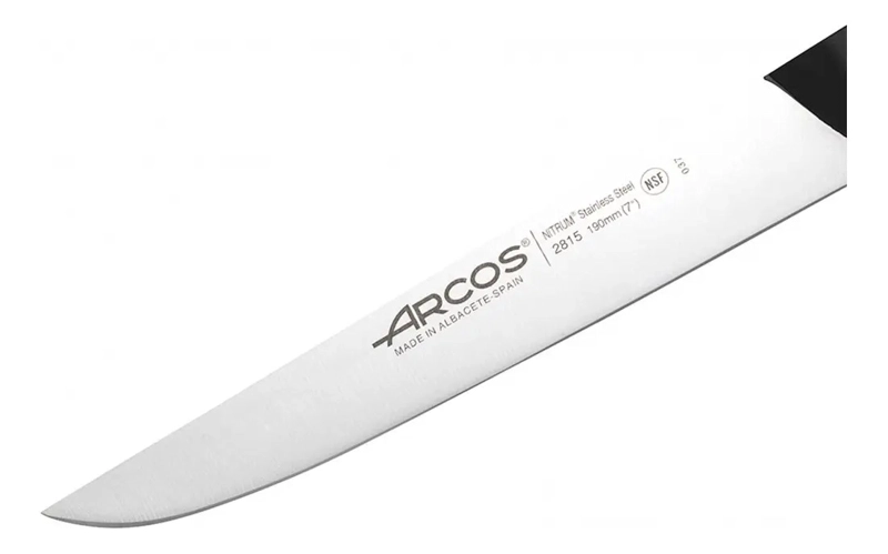 CUCHILLO ARCOS TRINCHANTE PROFESIONAL COCINA 19CM COLOR NEGRO - 2