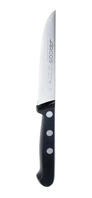 CUCHILLO ARCOS VERDURAS ACERO INOXIDABLE NITRUM MANGO POM 10CM NEGRO - 1