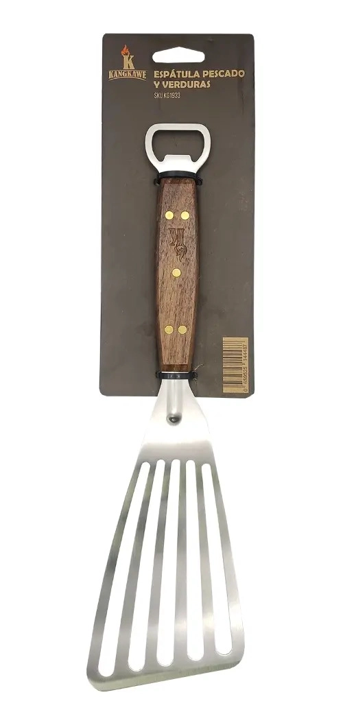 ESPATULA KANGKAWE DE ACERO INOXIDABLE PARA PESCADO Y VERDURAS 32CM - 2