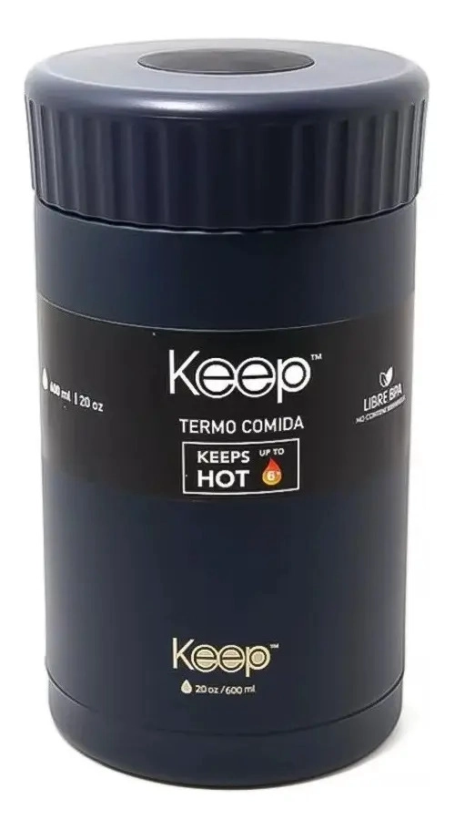 TERMO COMIDA LONCHERA COMIDA 0.6LT KEEP COCINA ALMUERZO VIOLETA - 1