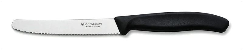 VICTORINOX CUCHILLO DE MESA , 11 CM, NEGRO - 1