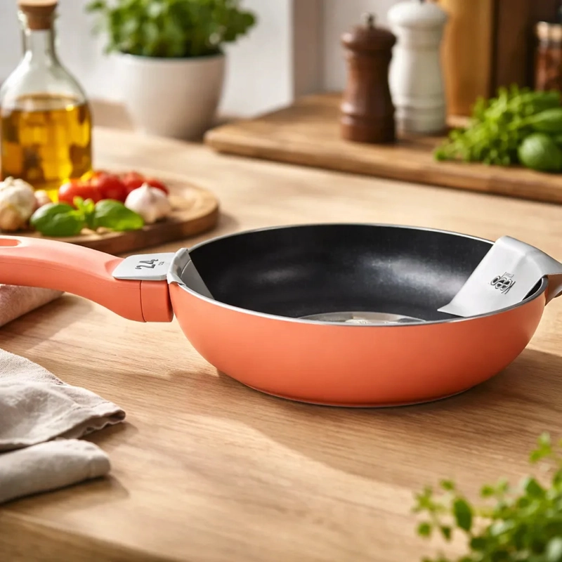 SARTE N 24CM KEEP ANTIADHERENTE ALUMINIO REFORZADO COLORES CORAL - 3