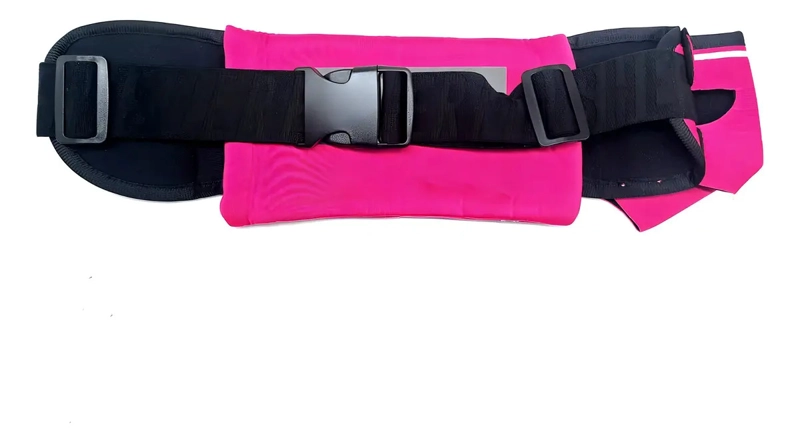 BANANO CINTURON RUNNING CON BOTELLA EMIL FINISHER CORRER COLOR VIOLETA DISEÑO DE LA TELA LISO - 3