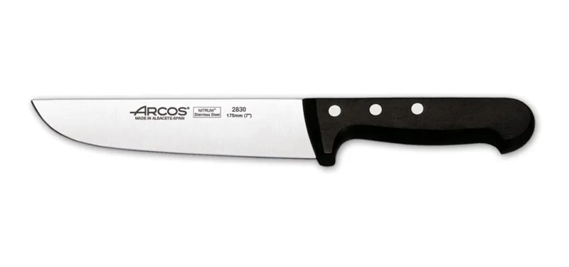 CUCHILLO CARNICERO ARCOS 17,5CM PROFESIONAL PREMIUM ASADO COLOR NEGRO - 2