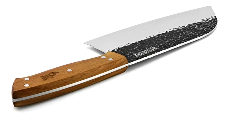 MACHETE CUCHILLO PARRILLERO 8 KANGKAWE ACERO INOXIDABLE NEGRO - 2