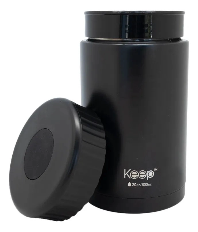 TERMO DE COMIDA KEEP PP ALIMENTOS 600ML 4 COLORES NEGRO - 4