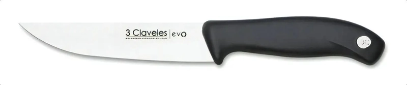 CUCHILLO DE COCINA 3 CLAVELES EVOLUCION ACERO INOXIDABLE 13.5CM NEGRO - 7