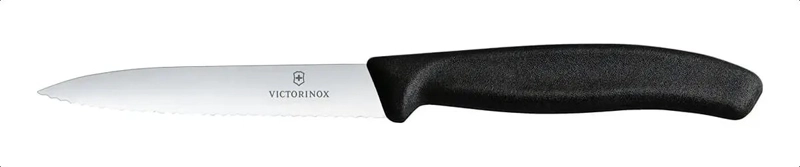 CUCHILLO COCINA VICTORINOX NEGRO 6.7733 HOJA DENTADA 10CM - 1