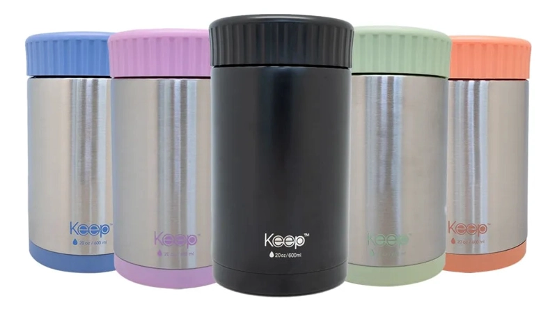 TERMO DE COMIDA KEEP PP ALIMENTOS 600ML 4 COLORES NEGRO - 2
