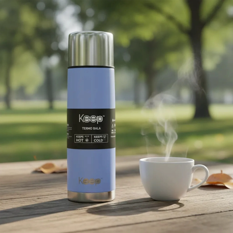 TERMO BALA KEEP 500ML 4 COLORES MATE TE  CAFE  LAVANDA - 3