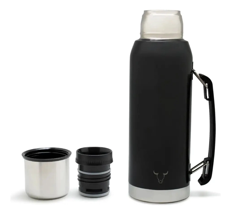 TERMO DE 1 LITRO AGUA CALIENTE WAYU ACERO INOXIDABLE COLOR NEGRO - 8