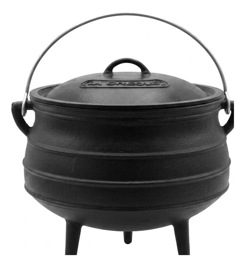 OLLA FIERRO FUNDIDO CASA Y QUINCHO OLLETA #8 20 L NEGRO LA CRE OLE - 7